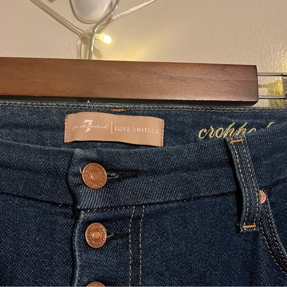 7 For All Mankind Luxe Vintage Cropped Alexa Trouser Jeans - Picture 7 of 7